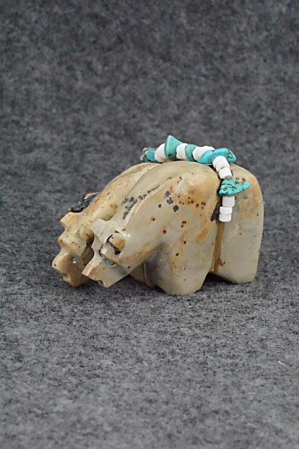 Bear Family Zuni Fetish Carving - Tim Lementino