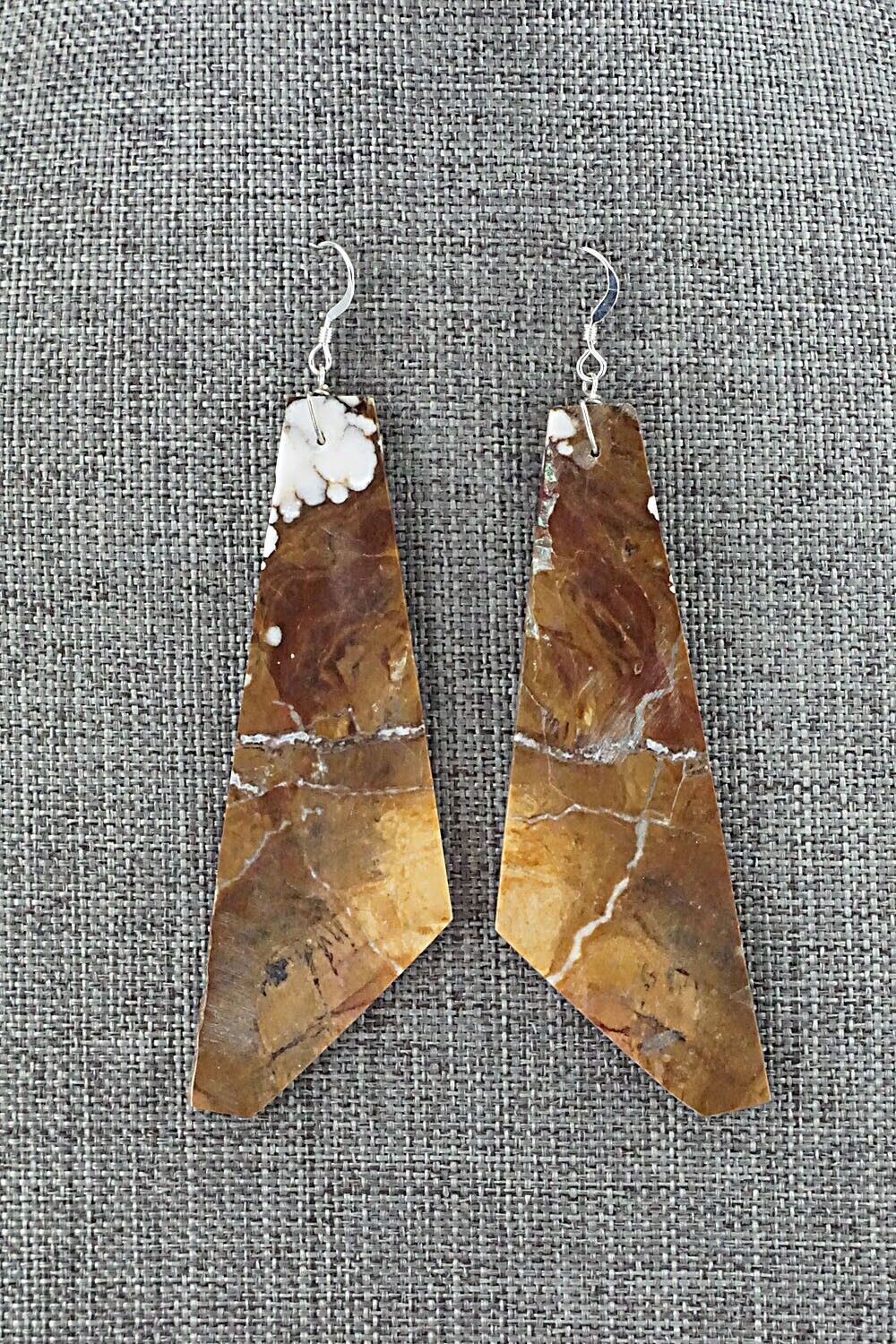 Wild Horse & Sterling Silver Earrings - Francis Garcia