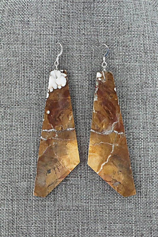 Wild Horse & Sterling Silver Earrings - Francis Garcia