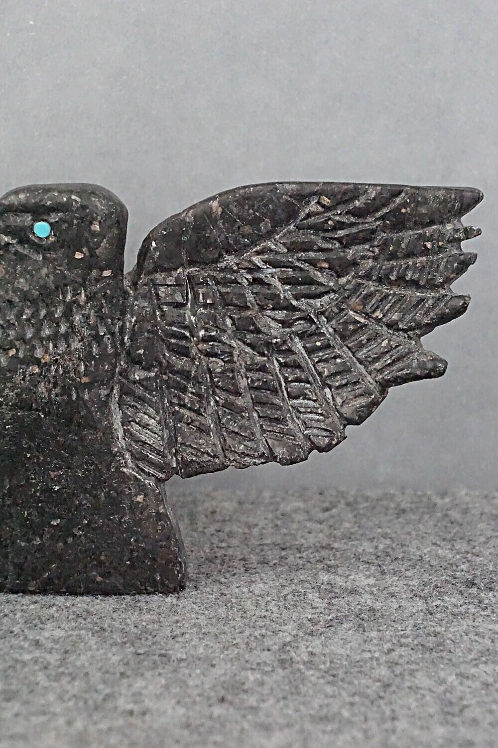 Eagle Zuni Fetish Carving - Jerrold Lahaleon