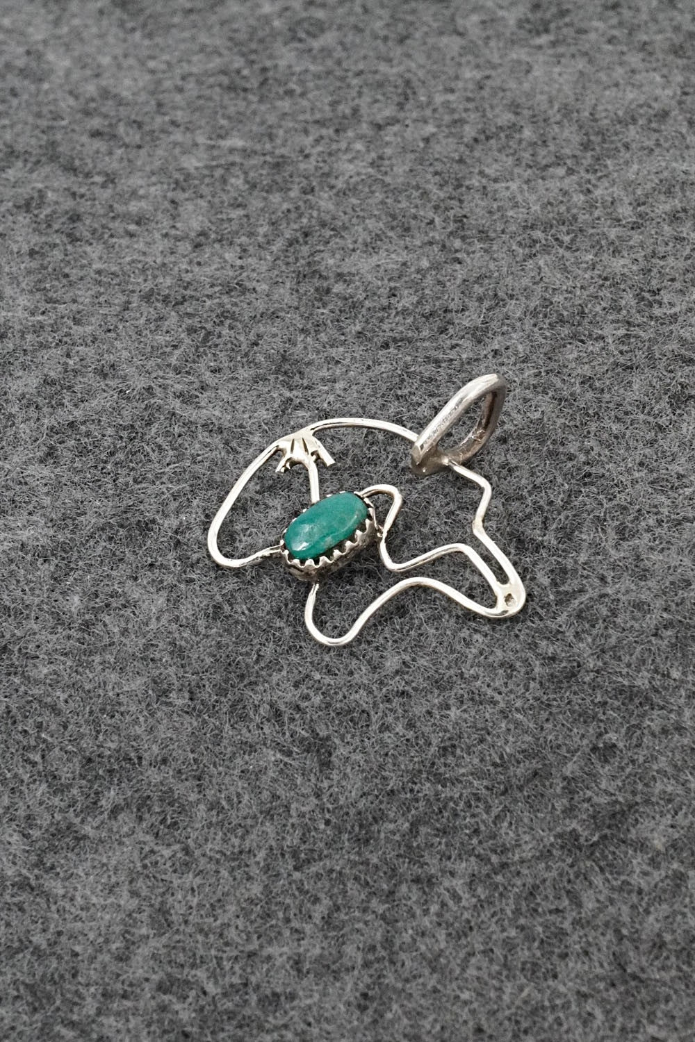 Turquoise & Sterling Silver Pendant - Priscilla Reeder