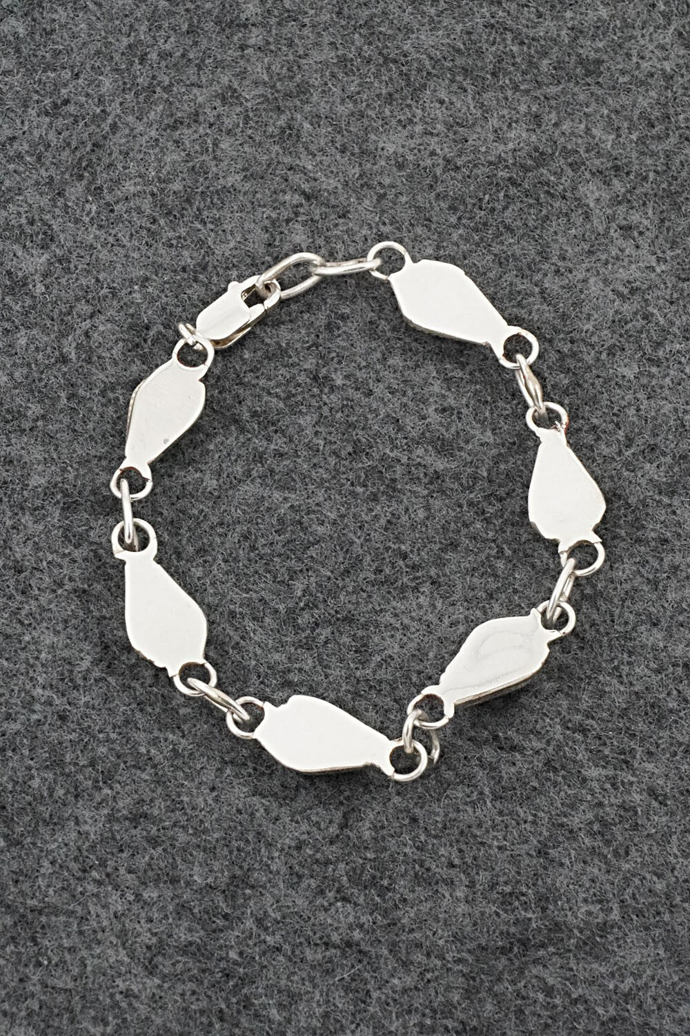 Turquoise, Opalite & Sterling Silver Link Bracelet - Terrance Panteah