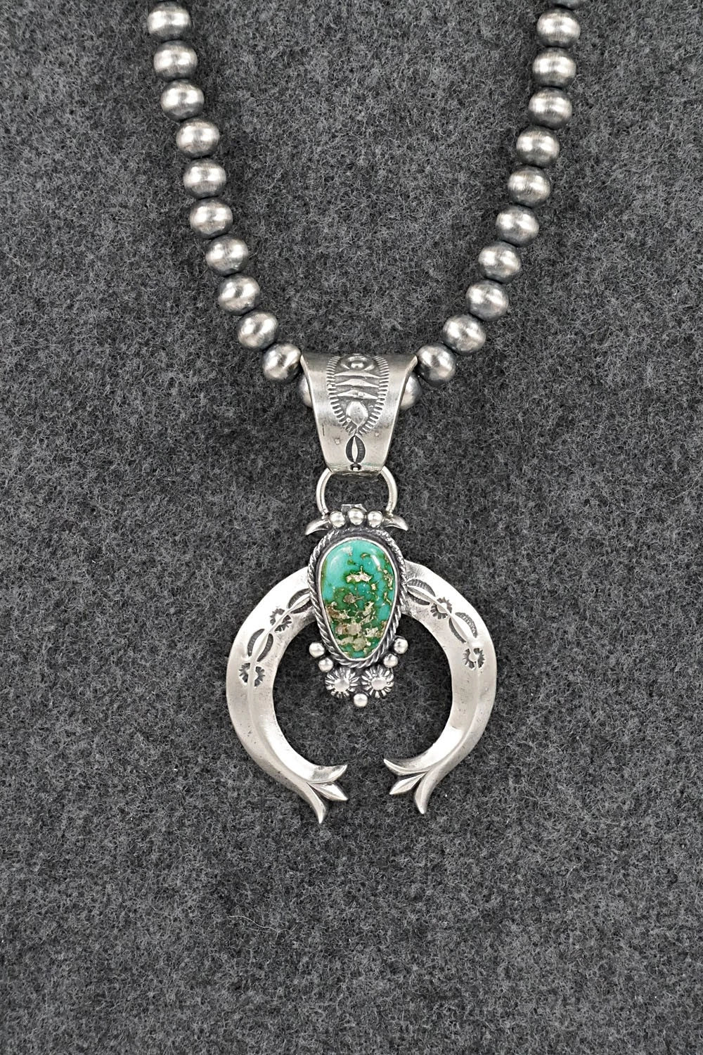 Turquoise & Sterling Silver Necklace - Samuel Yellowhair