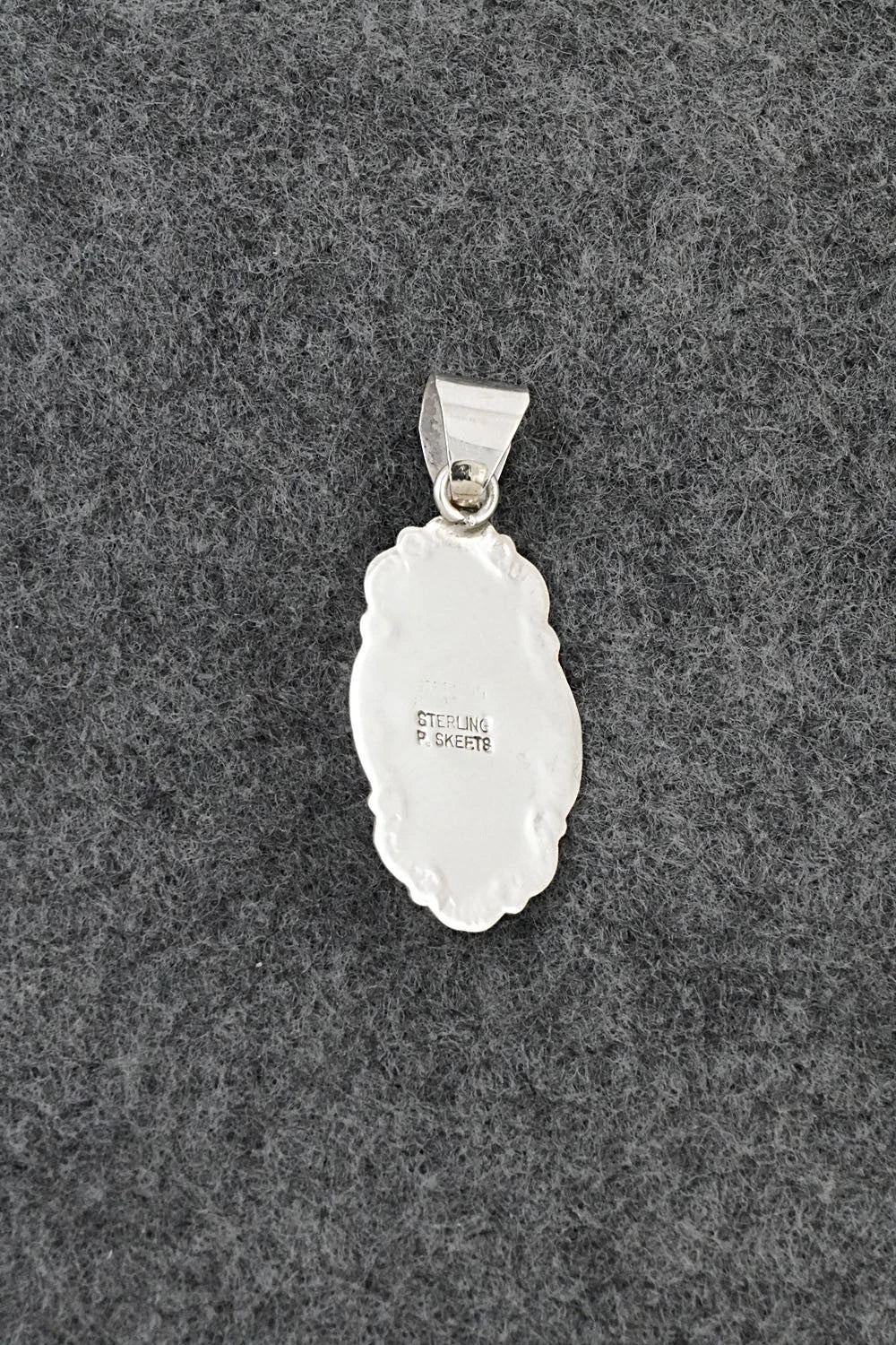 Onyx & Sterling Silver Pendant - Peggy Skeets