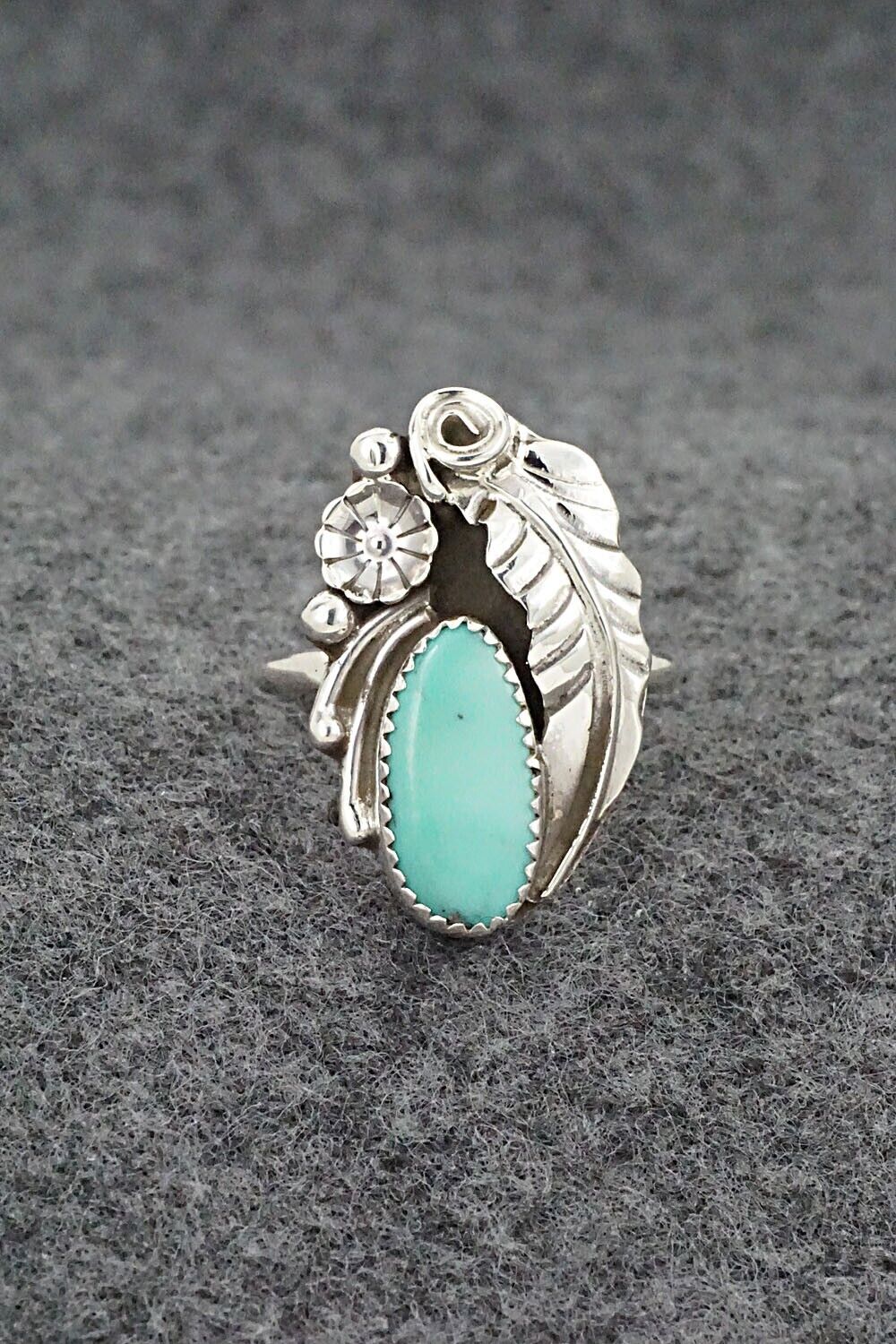 Turquoise & Sterling Silver Ring - Helena Martinez - Size 7.5