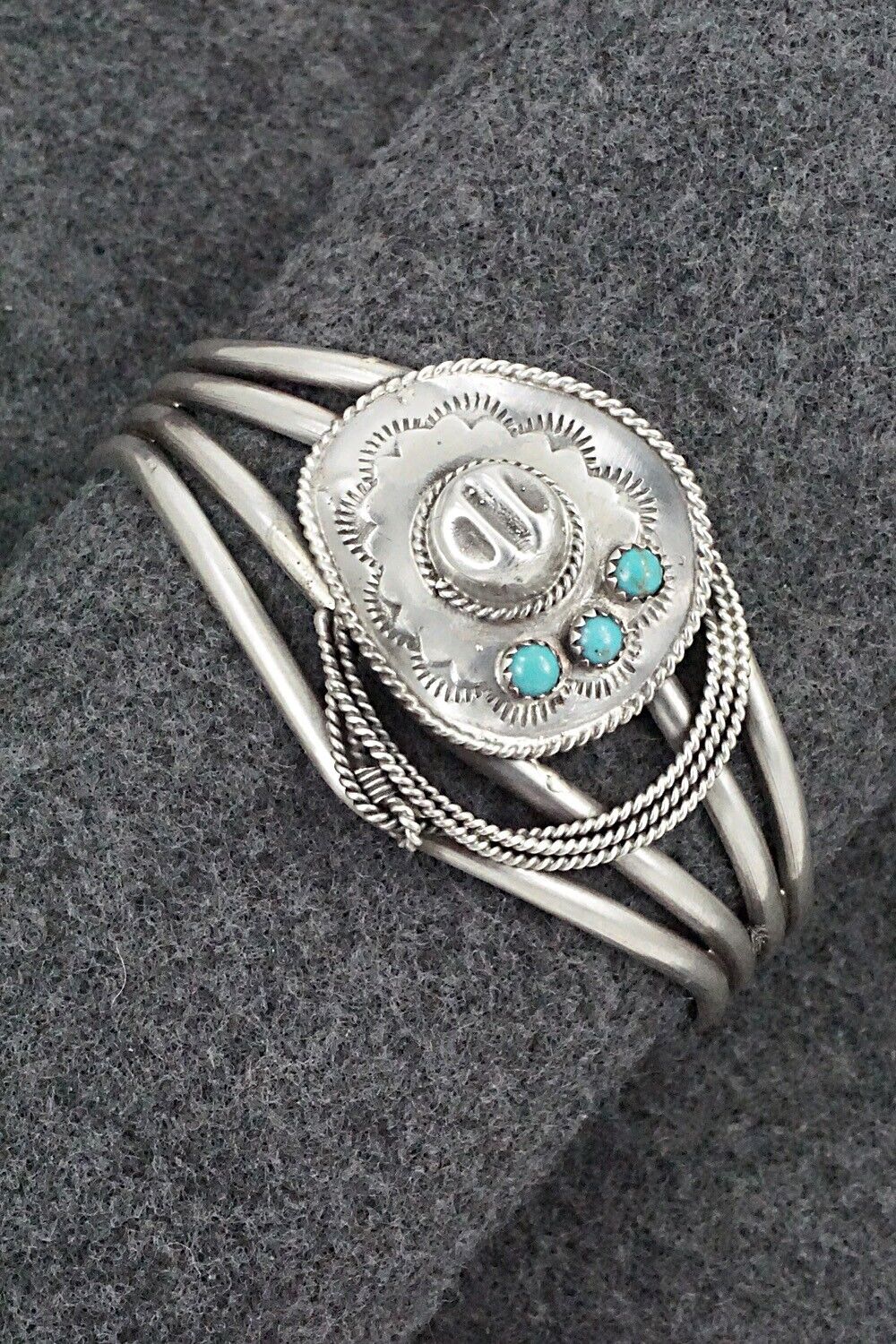 Turquoise & Sterling Silver Bracelet - Bobby Platero