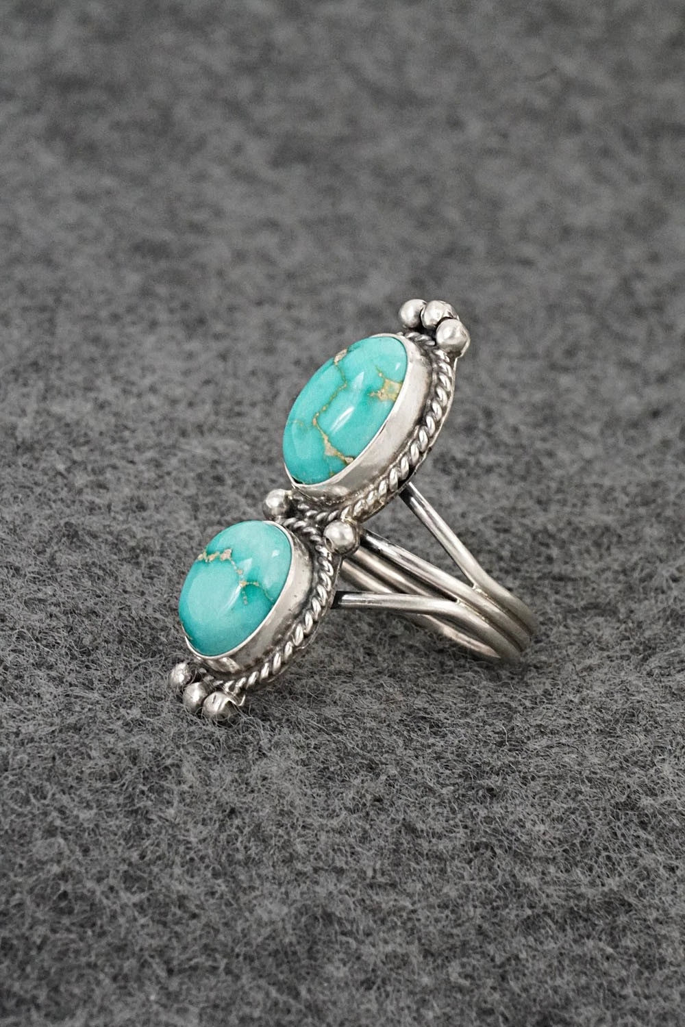 Turquoise & Sterling Silver Ring - Rena Begay - Size 5