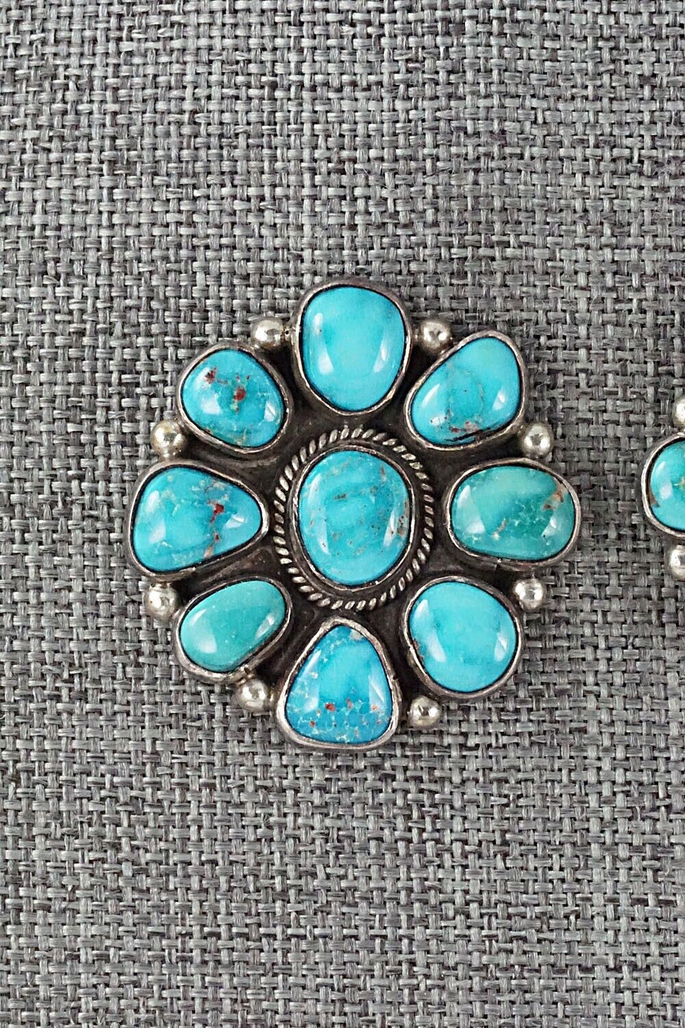 Turquoise & Sterling Silver Earrings - Oliver Smith