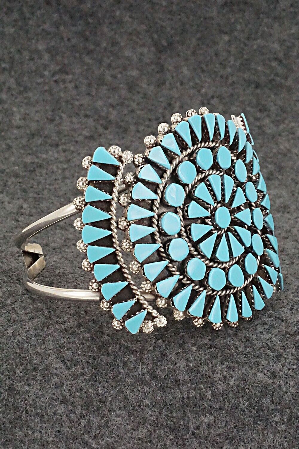 Turquoise & Sterling Silver Bracelet - Merlinda Chavez