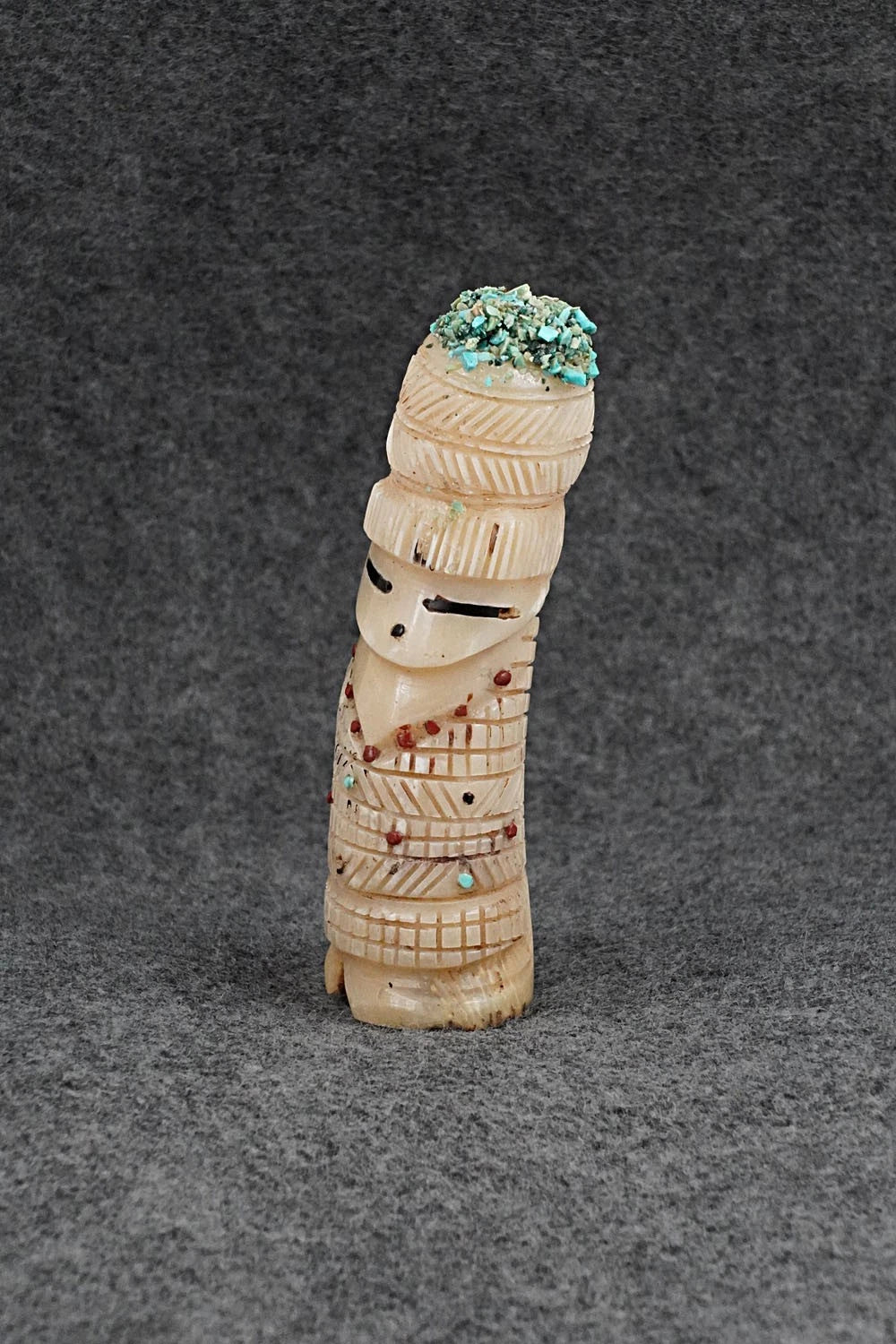 Corn Maiden Zuni Fetish Carving - Carl Etsate