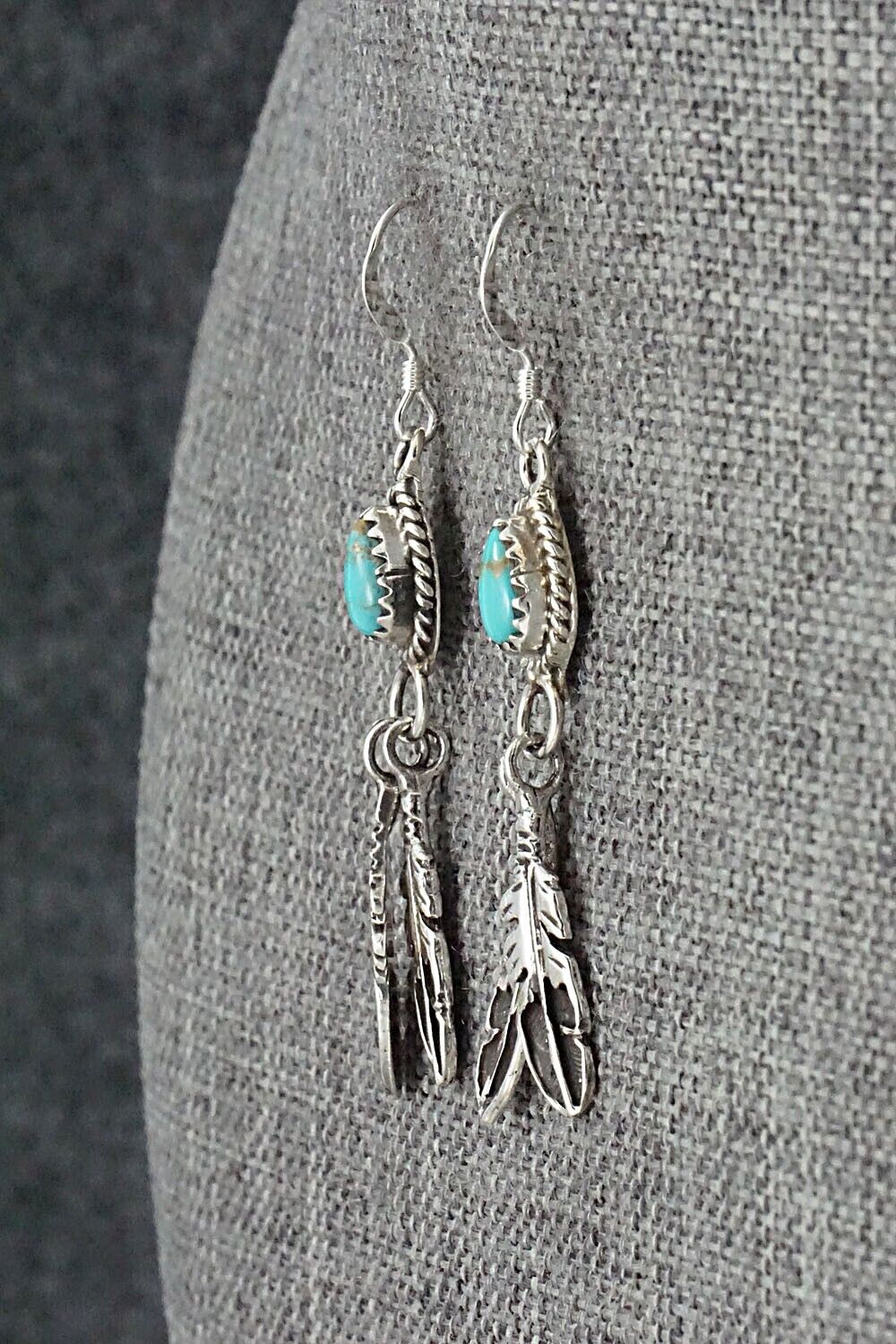 Turquoise & Sterling Silver Earrings - Sharon McCarthy