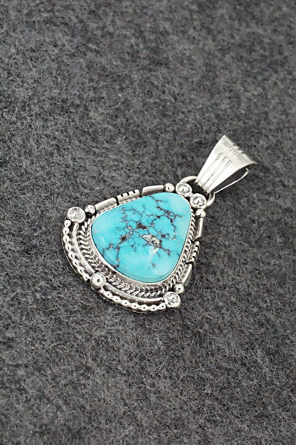 Turquoise & Sterling Silver Pendant - Daniel Benally