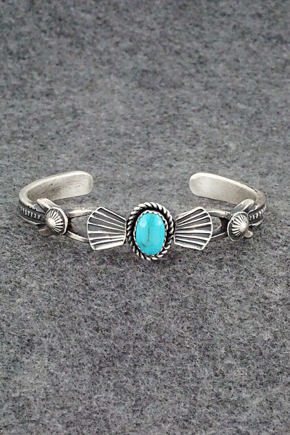 Turquoise & Sterling Silver Bracelet - Eva & Linberg Billah