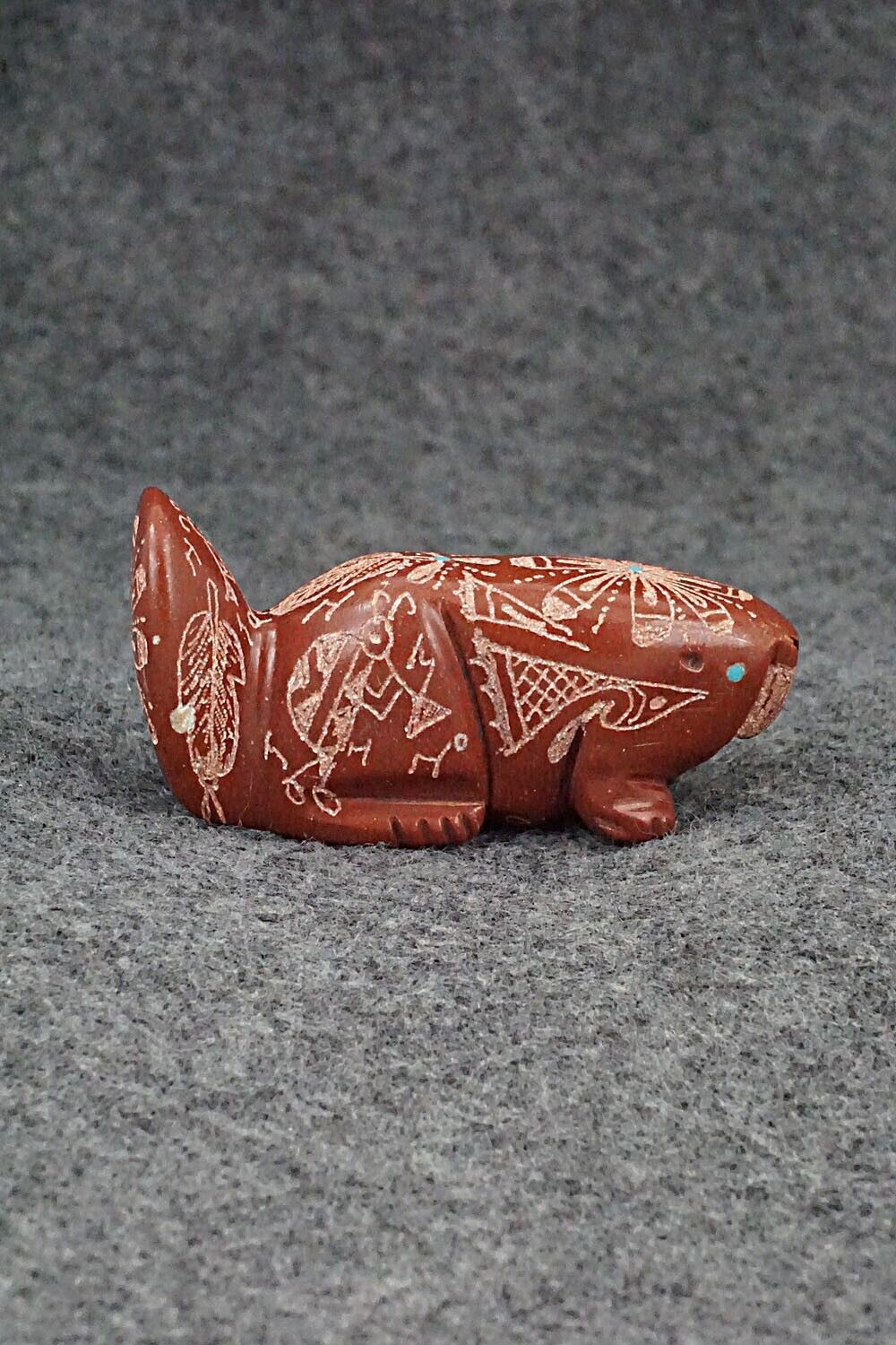 Beaver Zuni Fetish Carving - Adrian Cachini