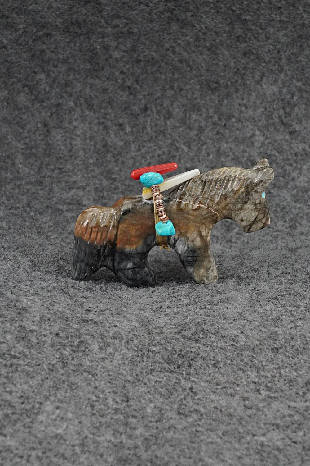 Horse Zuni Fetish Carving - Rodney Laiwakete