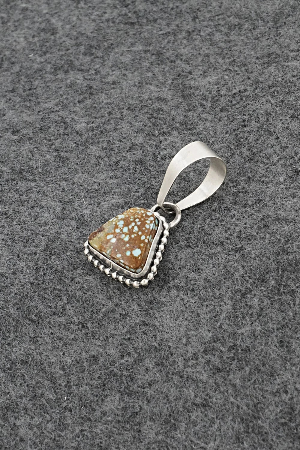 Turquoise & Sterling Silver Pendant - Randy Billy