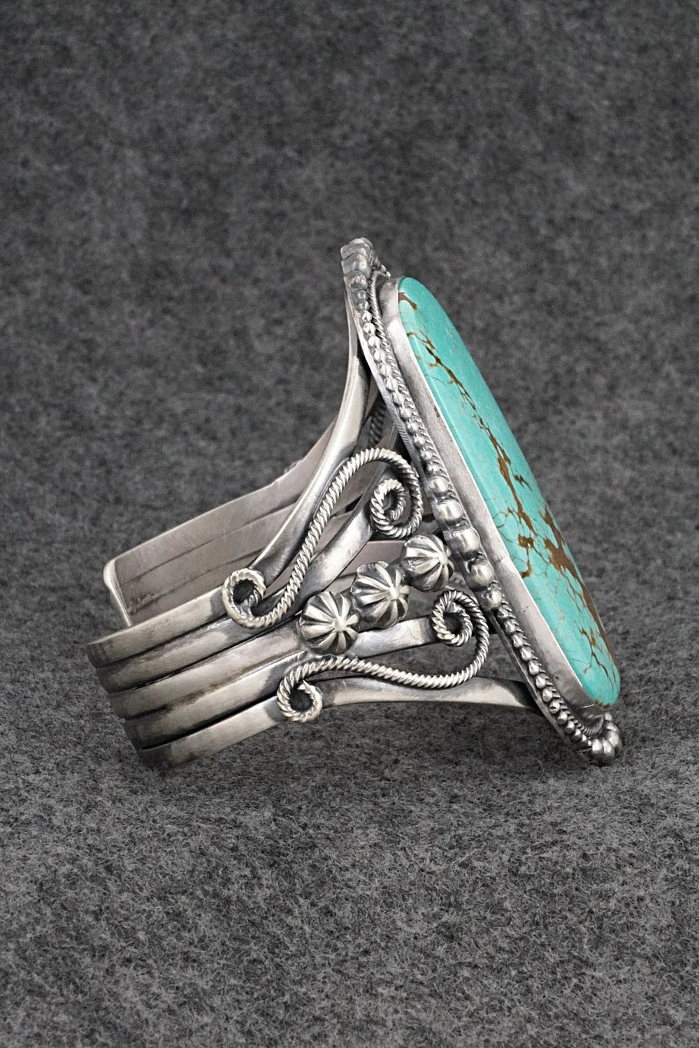 Turquoise & Sterling Silver Bracelet - Bobby Johnson