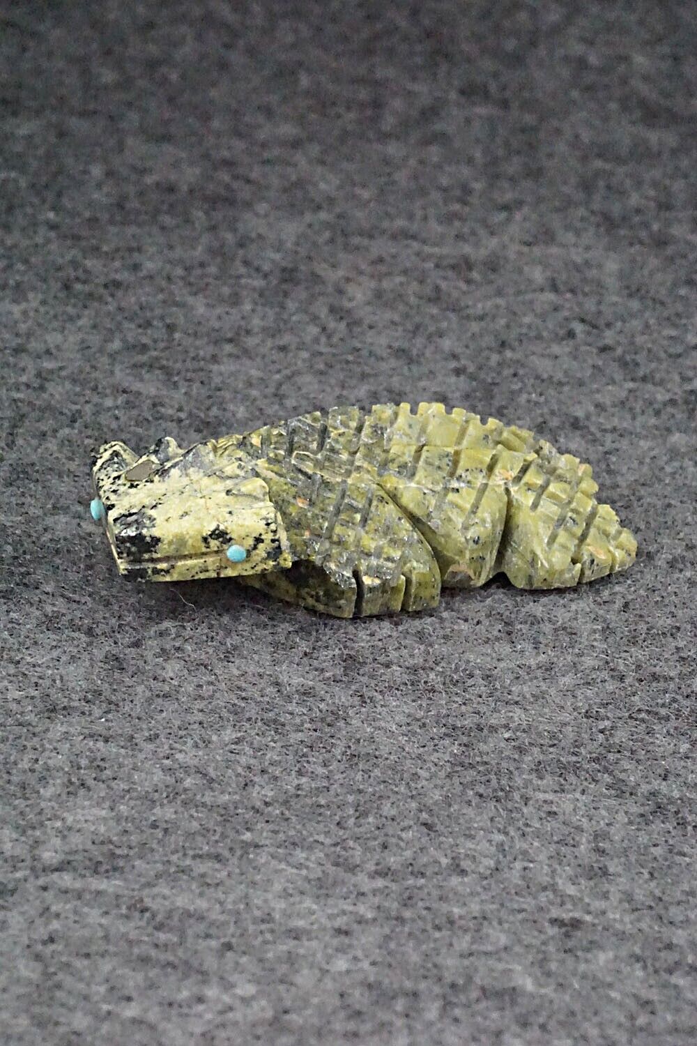 Horned Toad Zuni Fetish Carving - Carl Etsate