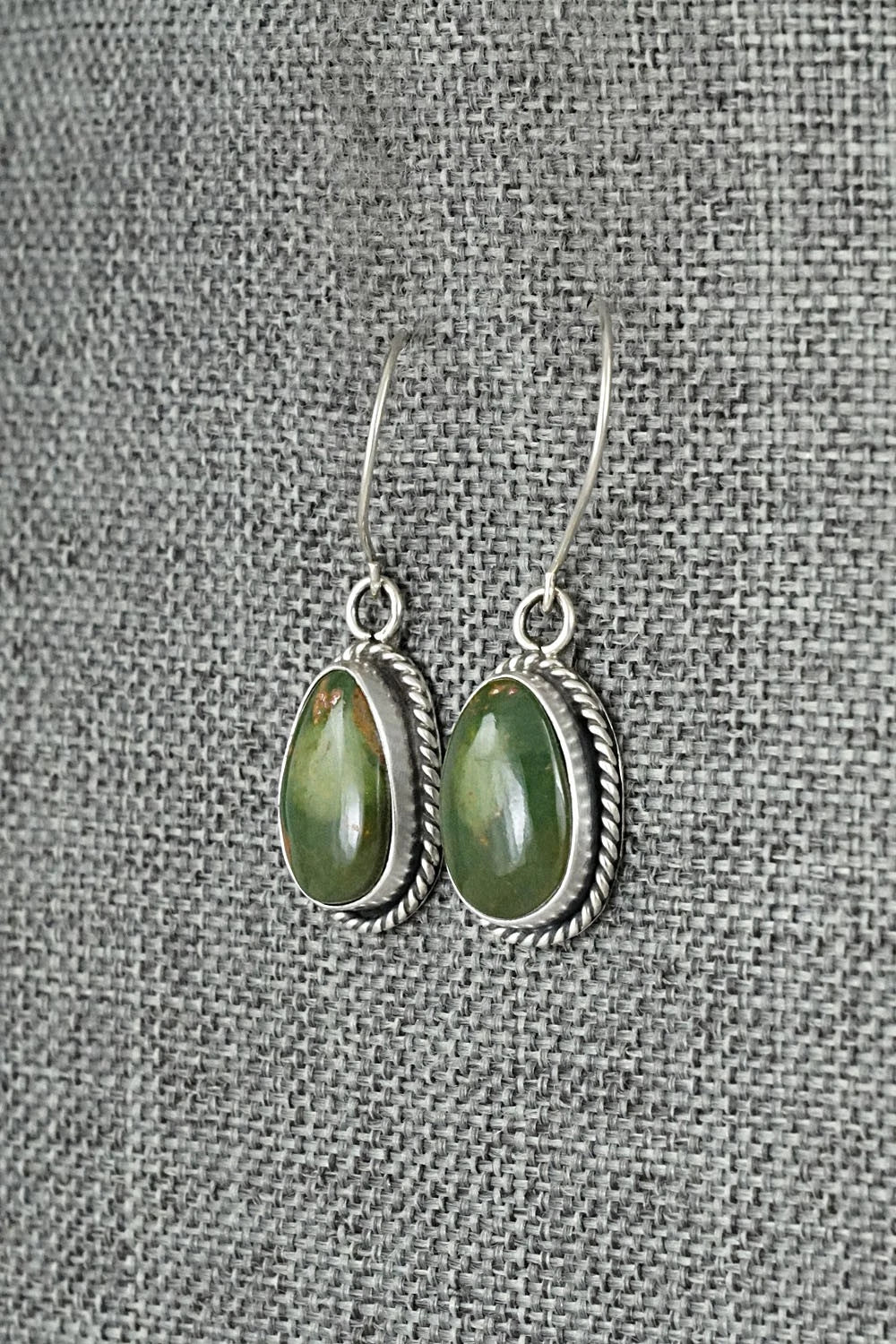 Turquoise & Sterling Silver Earrings - Rosemary Saunders