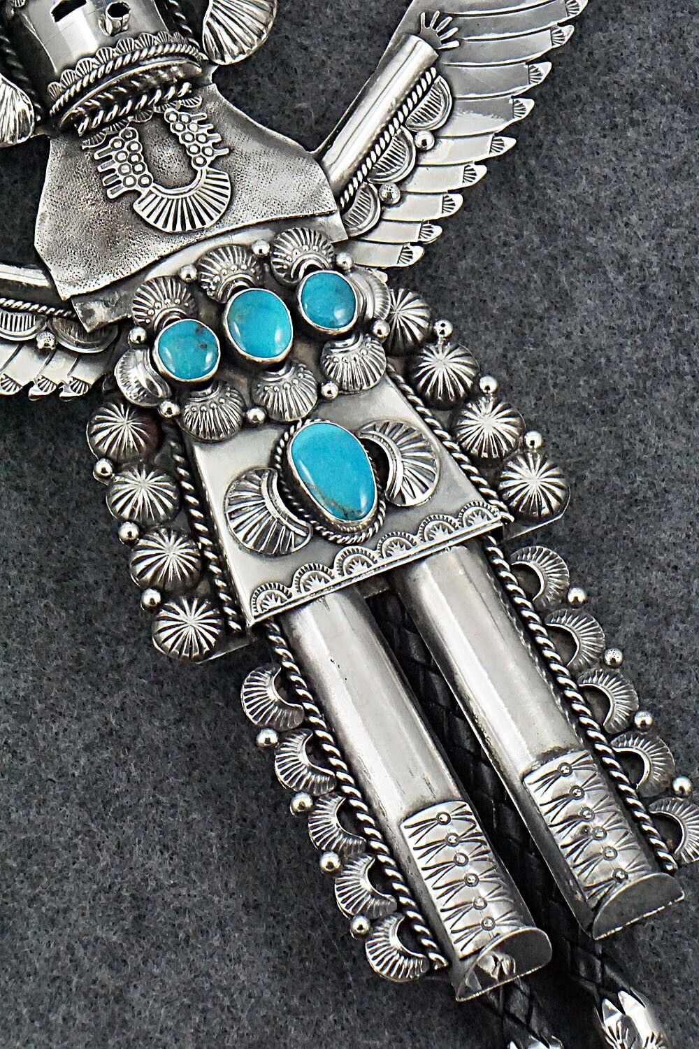 Turquoise & Sterling Silver Bolo Tie - Garrett Hale