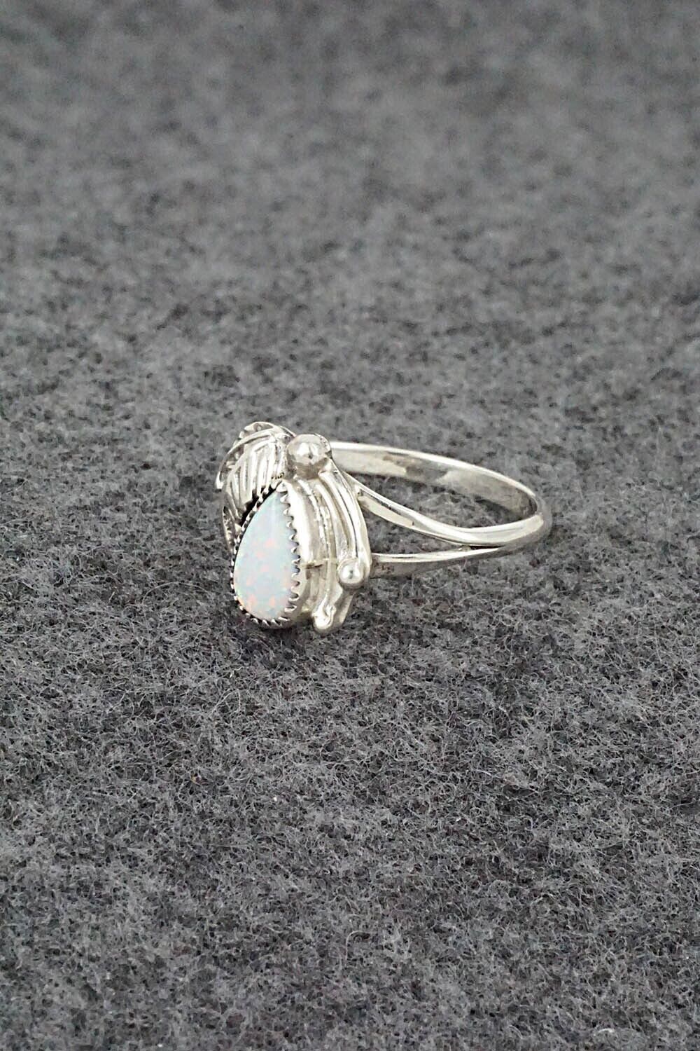 Opalite & Sterling Silver Ring - Letricia Largo - Size 6.25