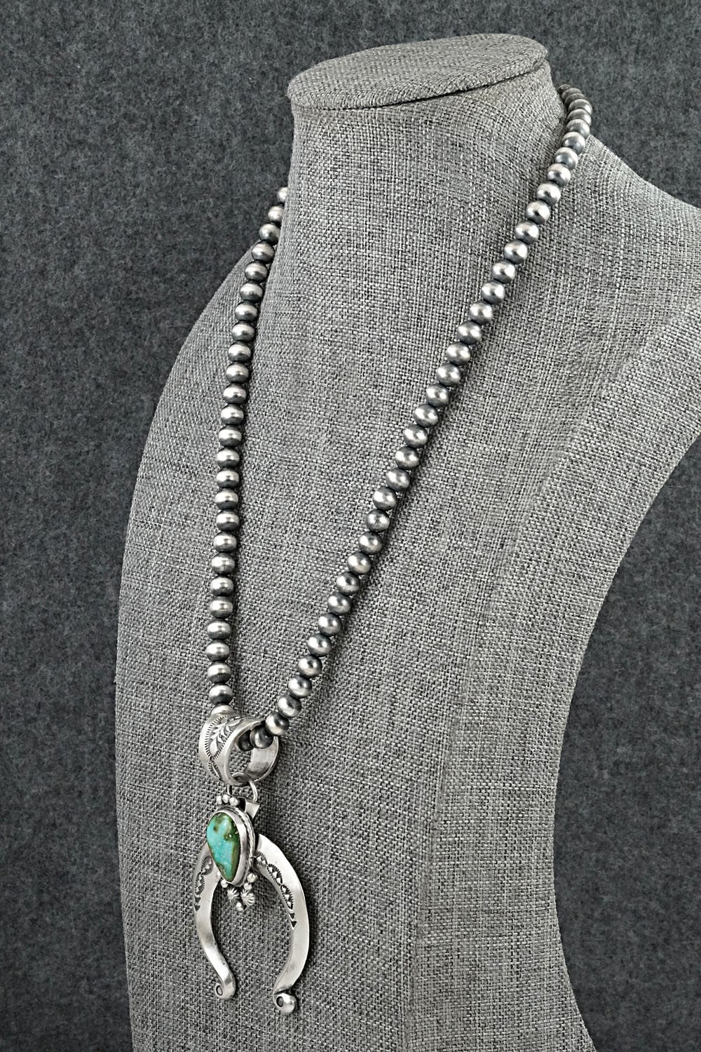 Turquoise & Sterling Silver Necklace - Samuel Yellowhair