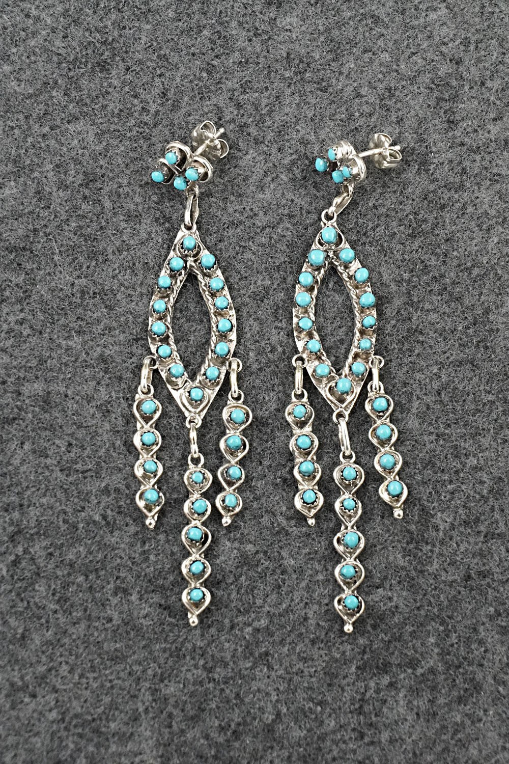 Turquoise & Sterling Silver Earrings - Wayne Johnson