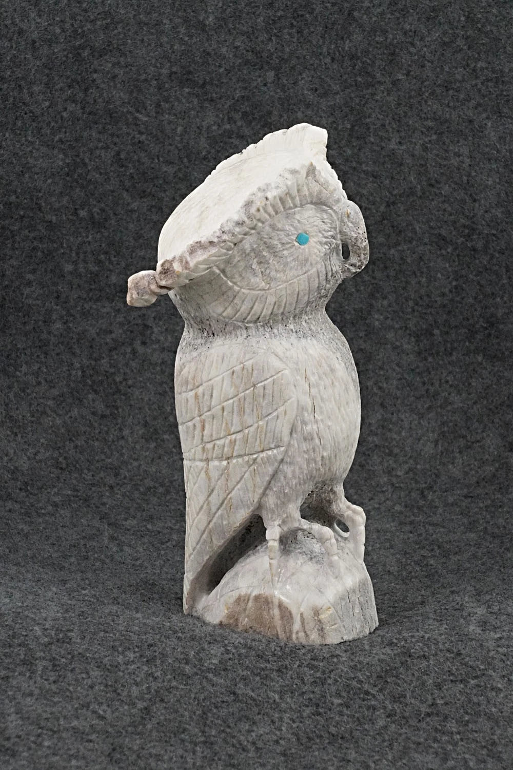 Owl Zuni Fetish Carving - Chris Peina