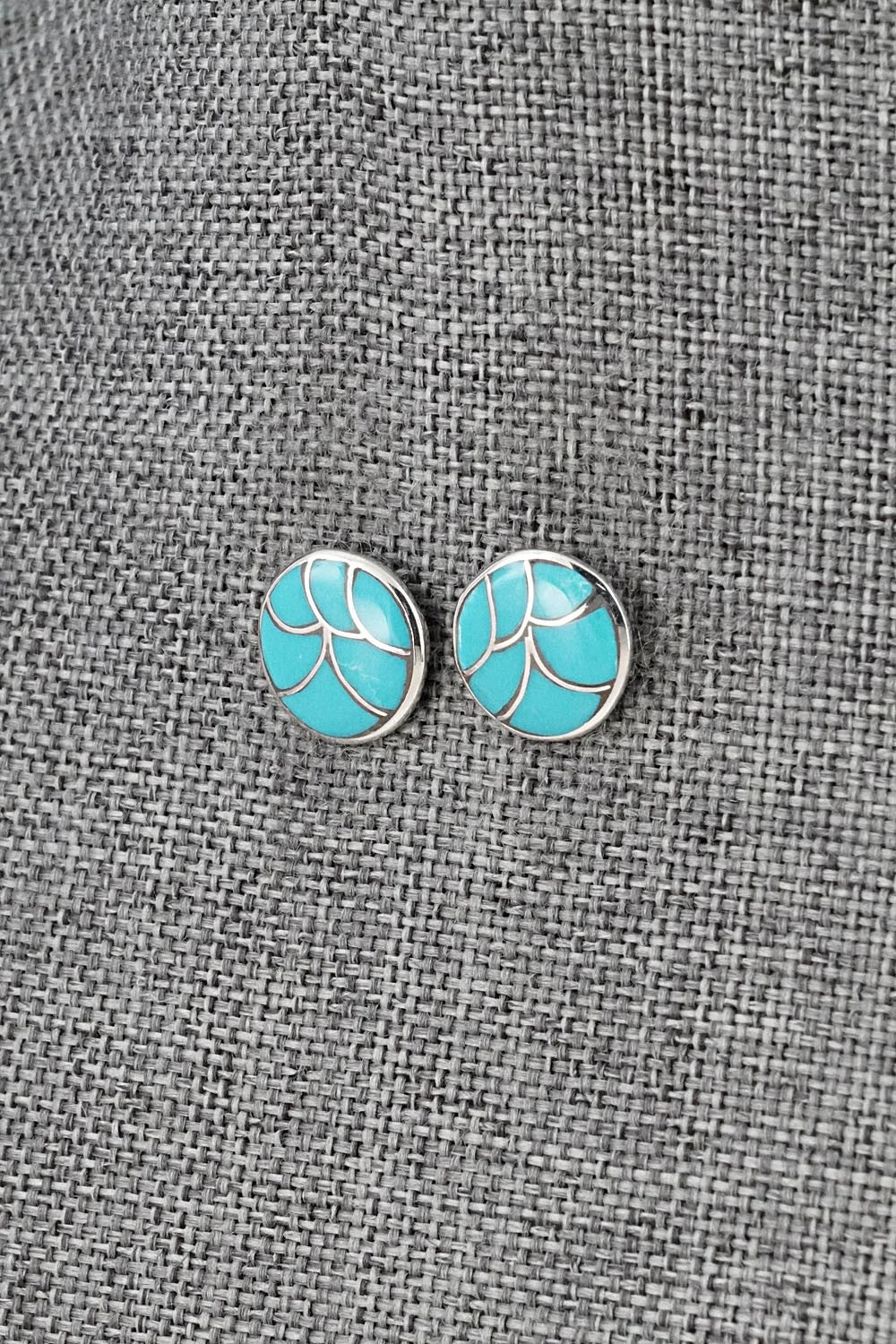 Turquoise & Sterling Silver Earrings - Orena Leekya
