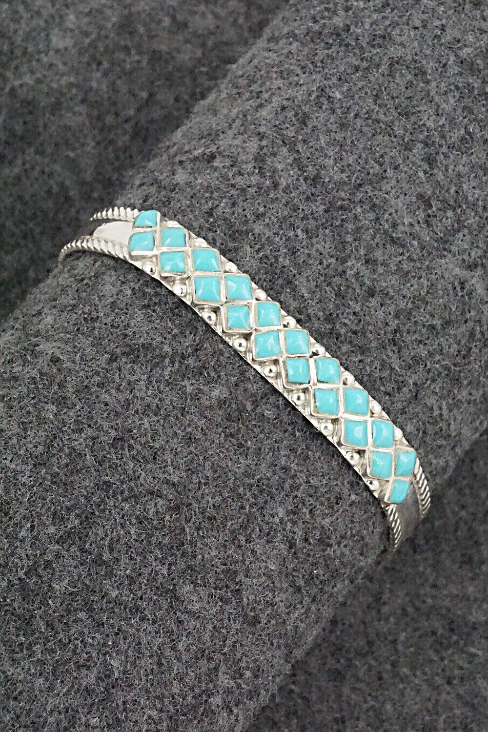 Turquoise & Sterling Silver Bracelet - Bonnie Quam