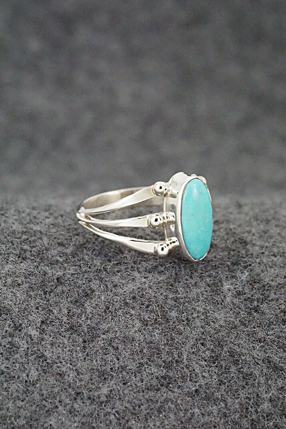 Turquoise & Sterling Silver Ring - Paige Gordon - Size 6
