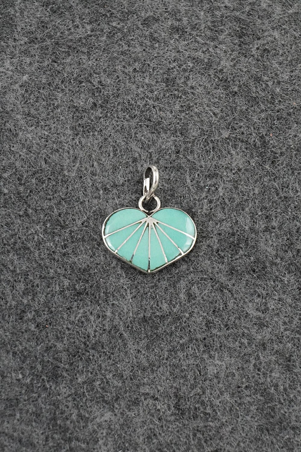 Turquoise and Sterling Silver Pendant - Gina Dosedo