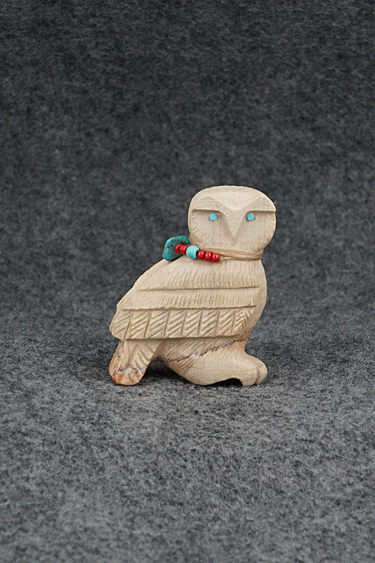 Owl Zuni Fetish Carving - Douglas Martza