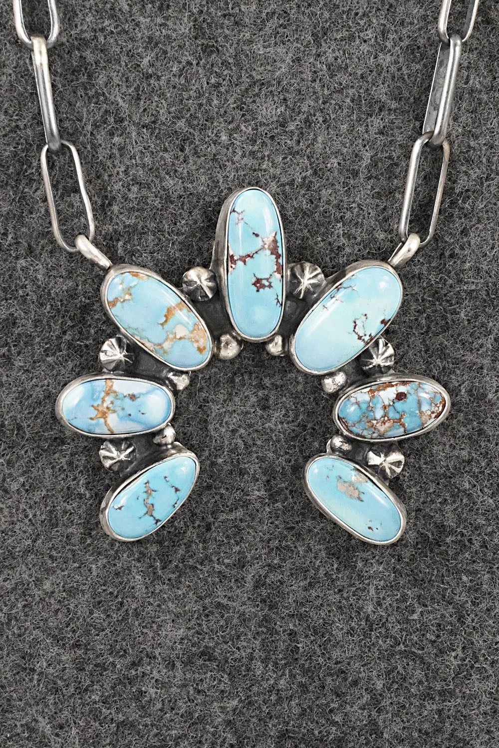 Turquoise & Sterling Silver Necklace - Darrin Livingston