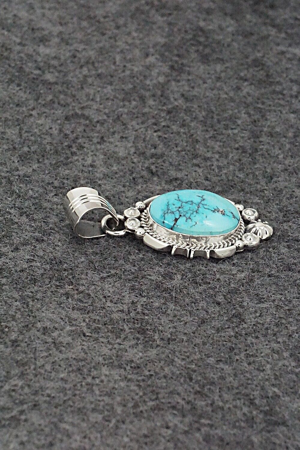 Turquoise & Sterling Silver Pendant - Daniel Benally