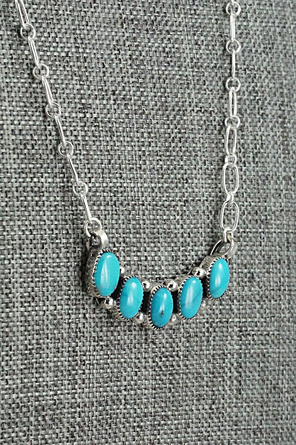 Turquoise & Sterling Silver Necklace - Kimberly Yazzie