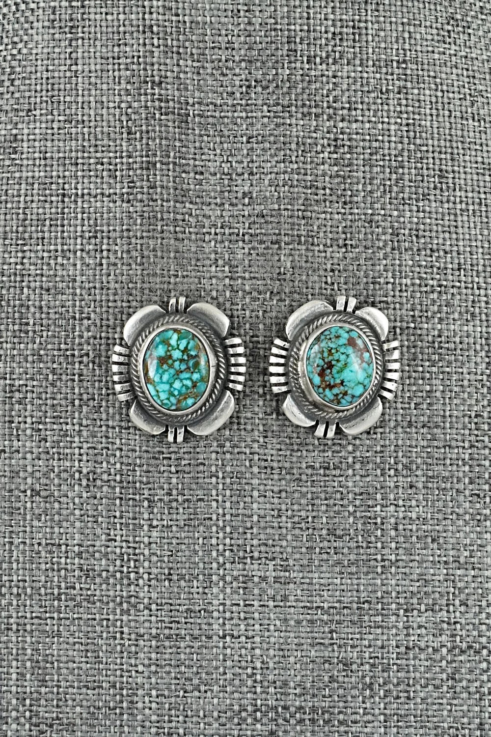 Turquoise & Sterling Silver Necklace and Earrings Set - Mark Yazzie