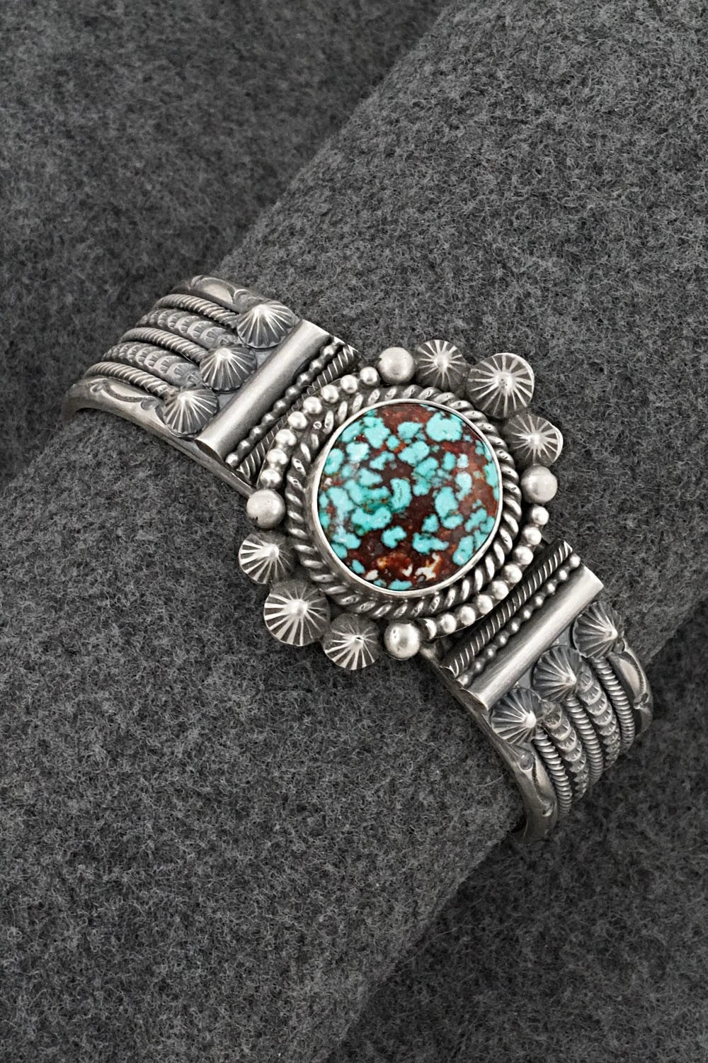 Turquoise & Sterling Silver Bracelet - Michael Calladitto