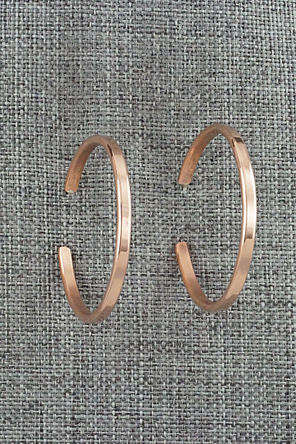 Copper Hoop Earrings - Elaine Tahe