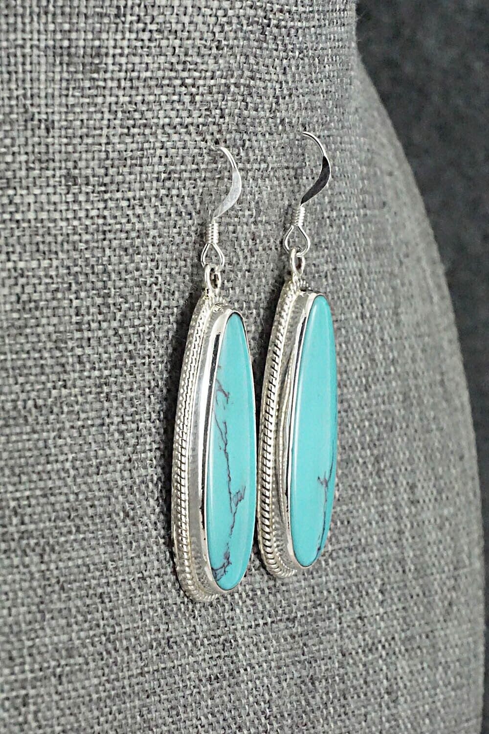 Turquoise & Sterling Silver Earrings - Sharon McCarthy