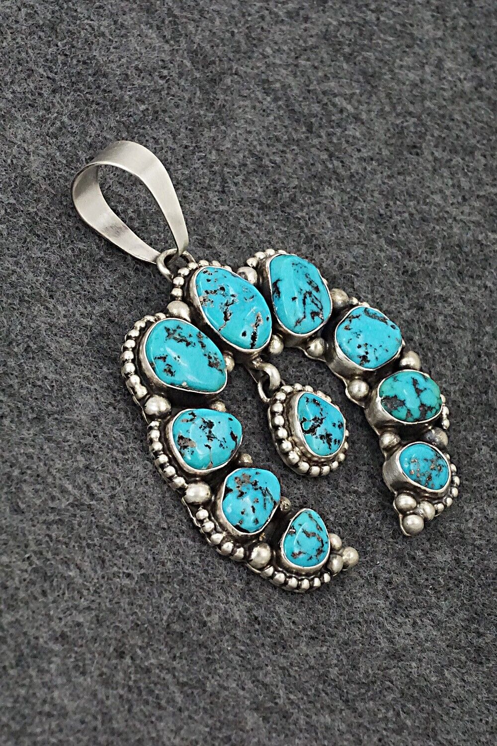 Turquoise & Sterling Silver Pendant - Kathleen Livingston