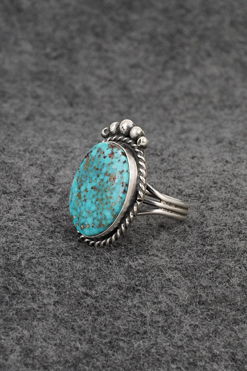Turquoise & Sterling Silver Ring - Rena Begay - Size 6