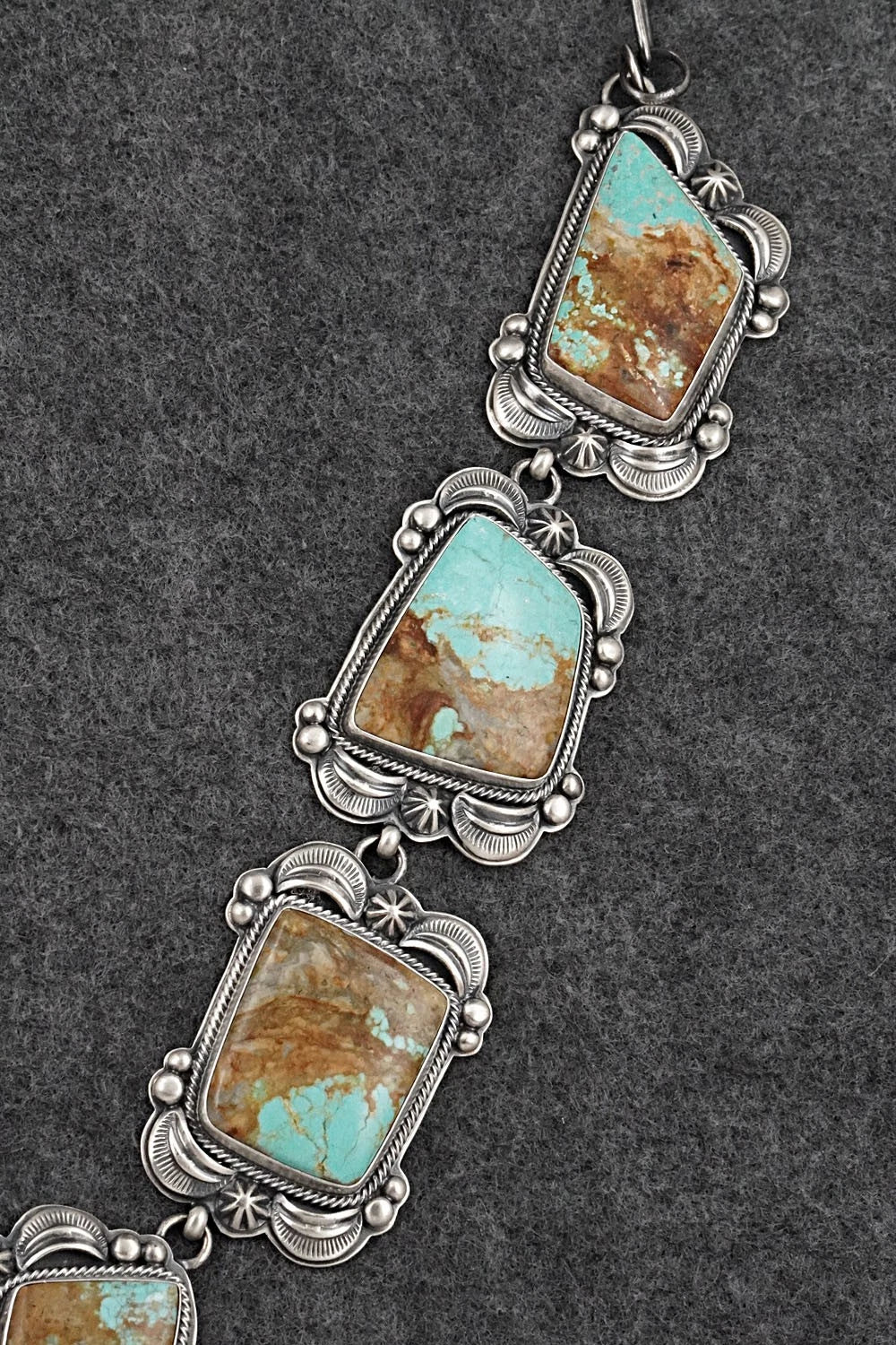 Turquoise & Sterling Silver Necklace and Earrings Set - Randy Boyd