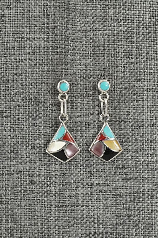 Multi-Stone & Sterling Silver Earrings - Orena Leekya