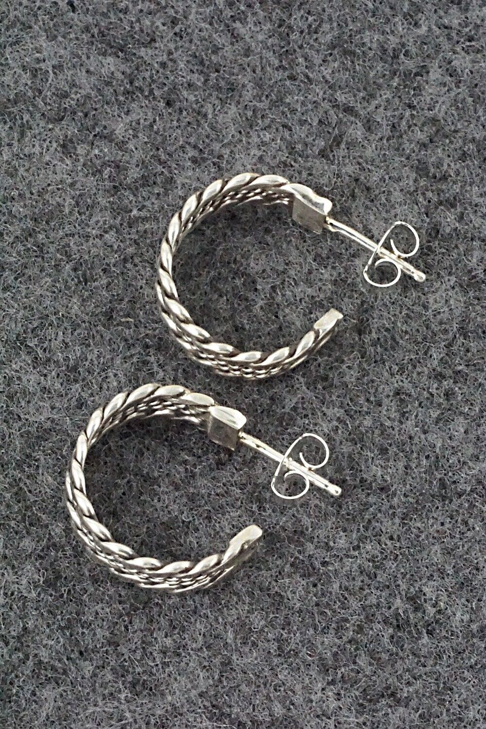 Sterling Silver Hoop Earrings - Elaine Tahe