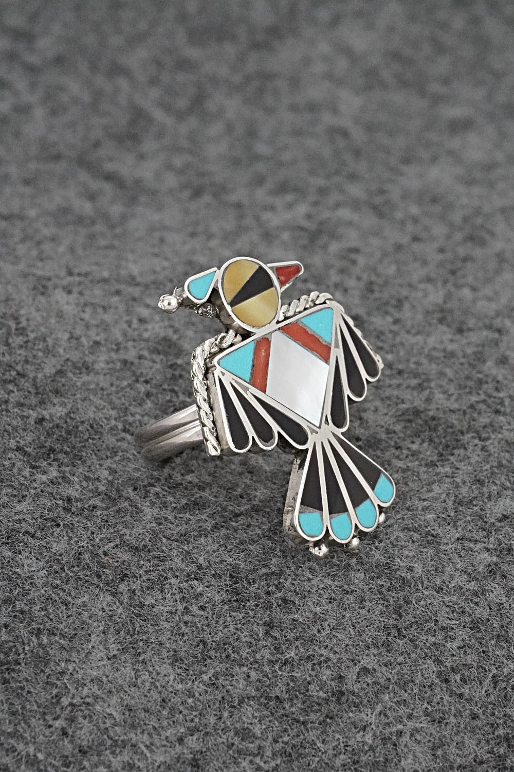 Multi-Stone & Sterling Silver Inlay Necklace Set - Adrian Wallace