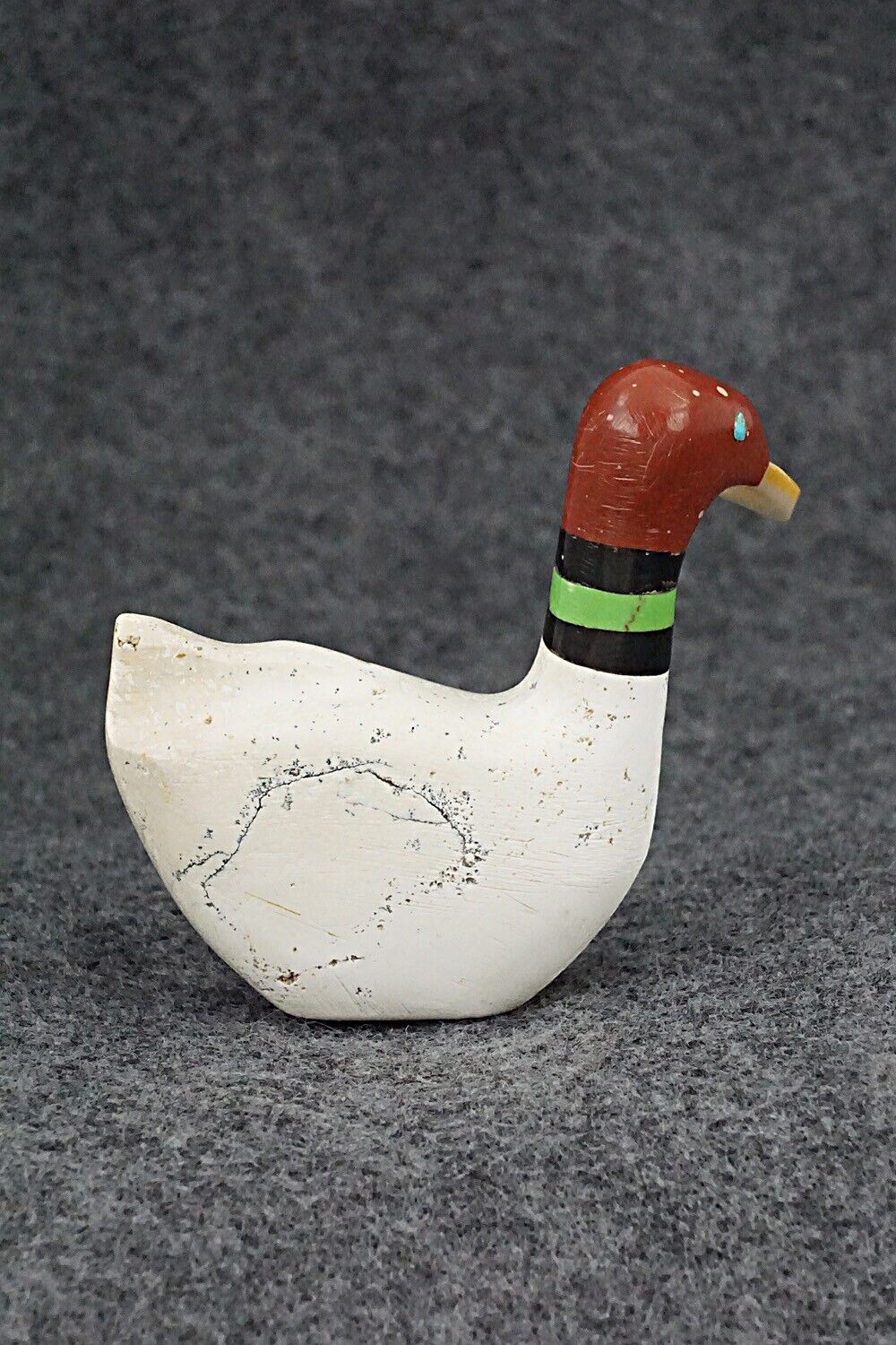 Duck Zuni Fetish Carving - Justin Natewa