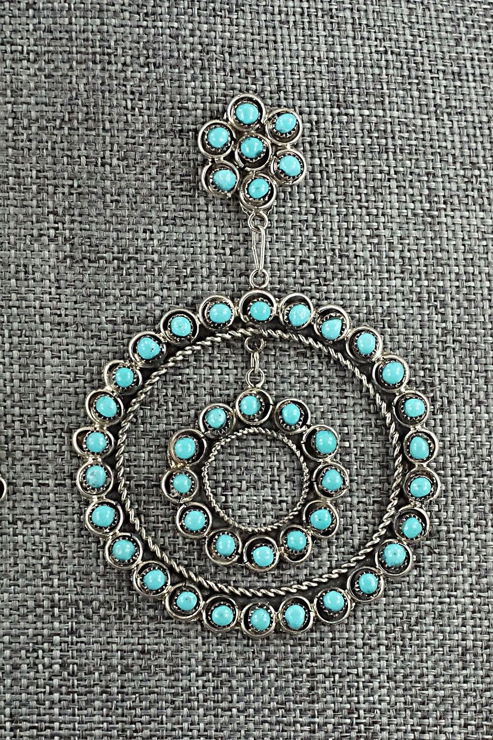 Turquoise & Sterling Silver Earrings - Waylon Johnson