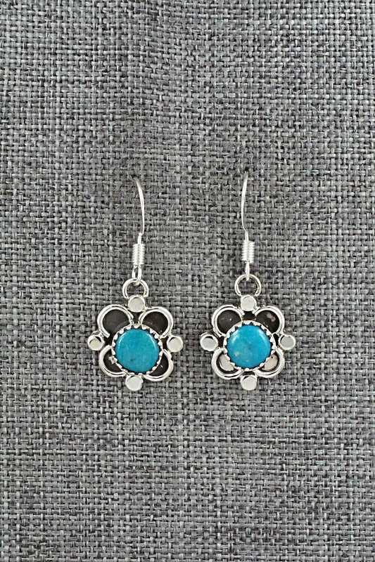 Turquoise & Sterling Silver Earrings - Sandra Parkett