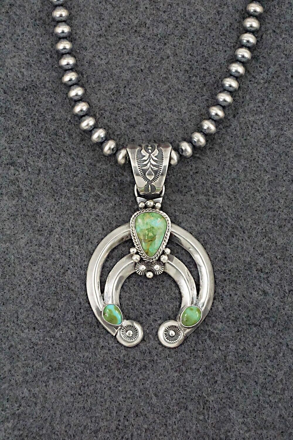 Turquoise & Sterling Silver Necklace - Paige Gordon